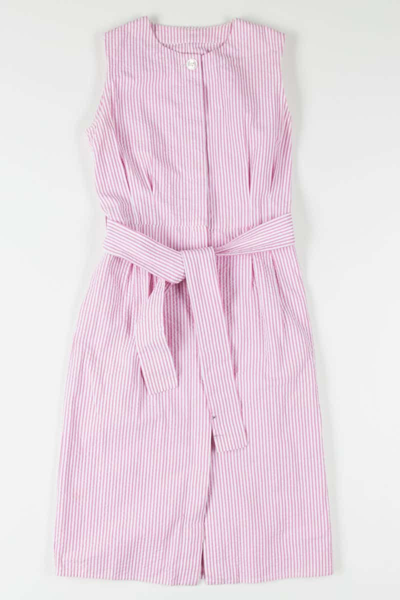 Pink Pinstripe Summer Dress