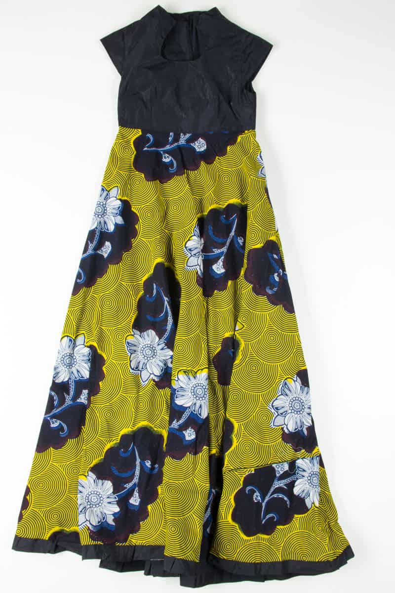 Floral Swirl Prom Dress