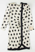 Polka Dot Adrianna Papell Silk Vintage Dress