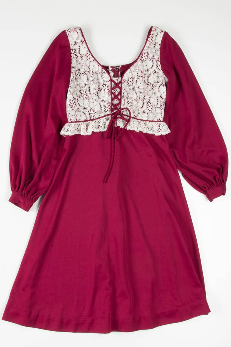 burgundy peasant dress Women's Classic Peasant Dress in Black/White, size: 2X-Large