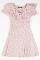 Blush Ruffle Lace Dress