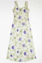 Green Rose Print Sundress