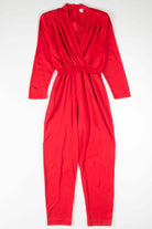 Retro Red Stretch Jumpsuit