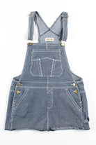 Striped Overall Denim Pinafore