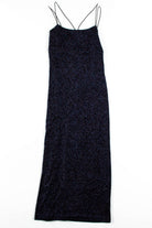 Black Glitter Spaghetti Strap Dress