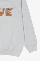 Vintage Embroidered "LOVE" Teddy bears Pixel Stitch Raglan Sweatshirt (1990s)