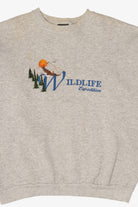 Vintage Embroidered Wildlife Expedition Sweatshirt (1990s)