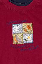 Vintage "Seasons Change But Grandma's Love Stays The Same" Embroidered Sweatshirt (1990s)