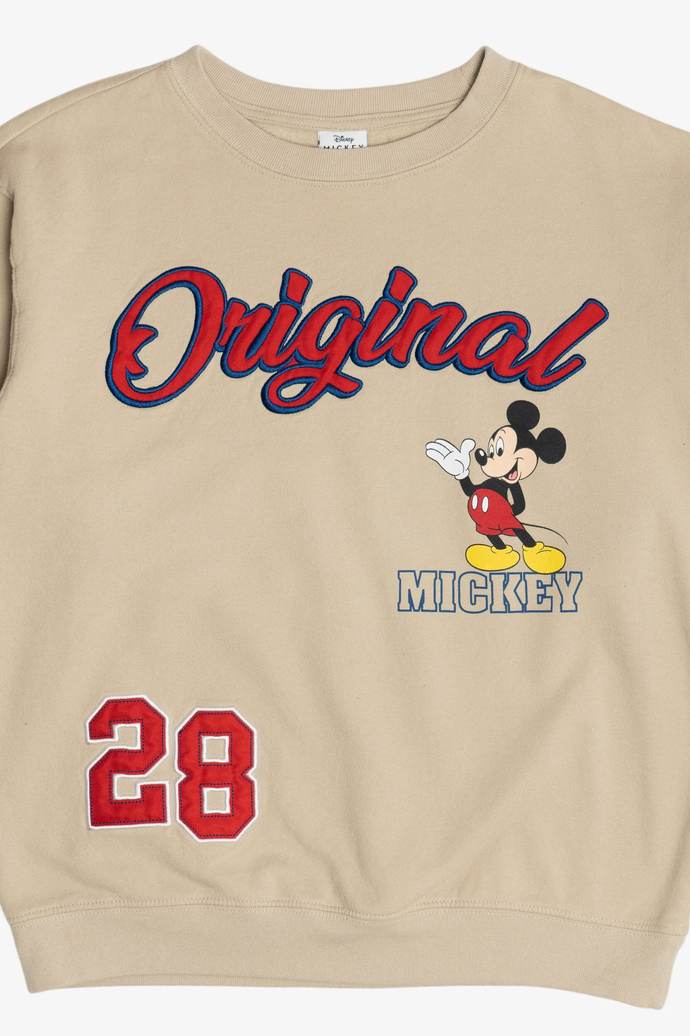 "Original" Mickey Mouse Embroidered Patches Disney Sweatshirt (2010s)