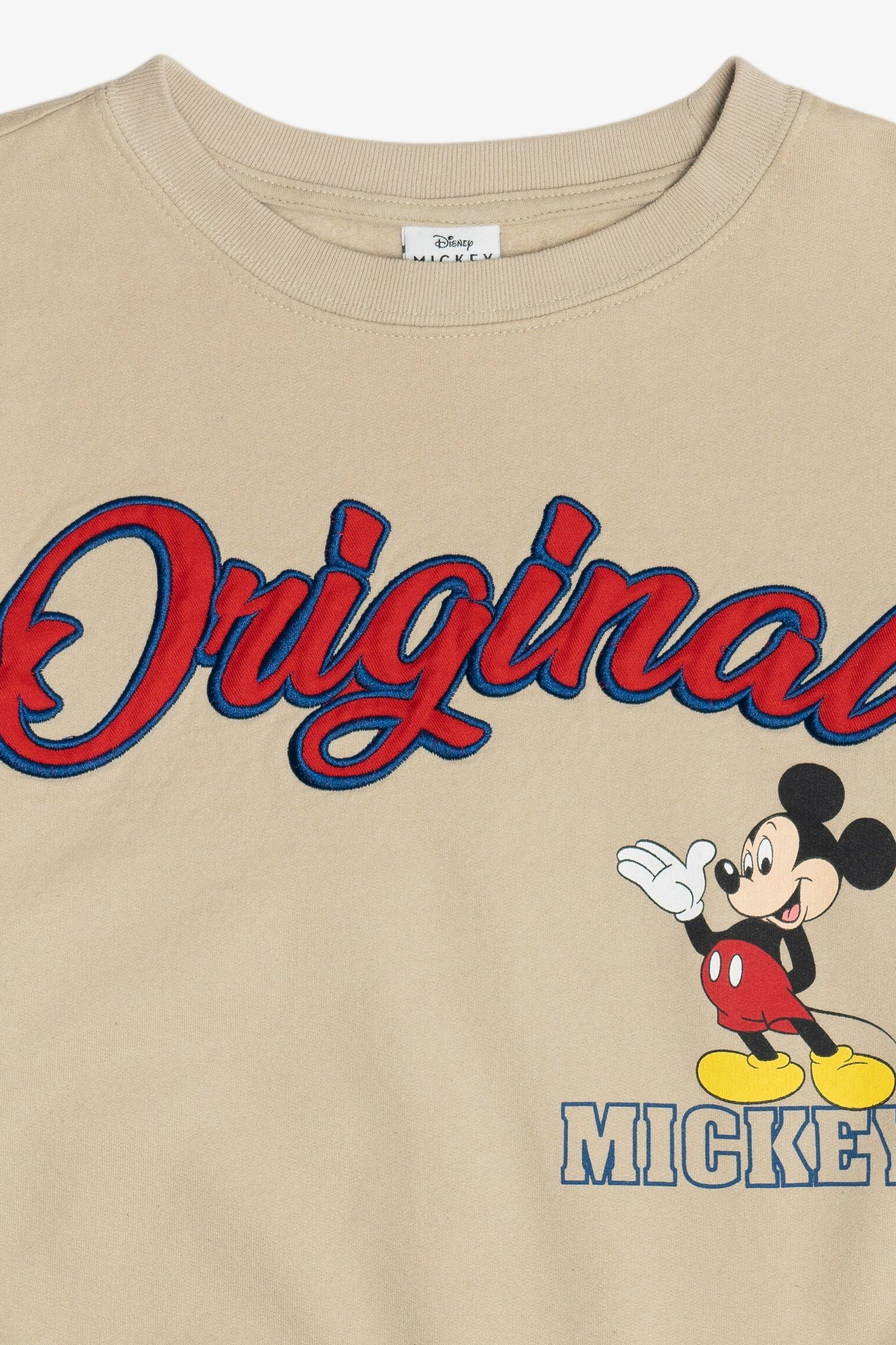 "Original" Mickey Mouse Embroidered Patches Disney Sweatshirt (2010s)