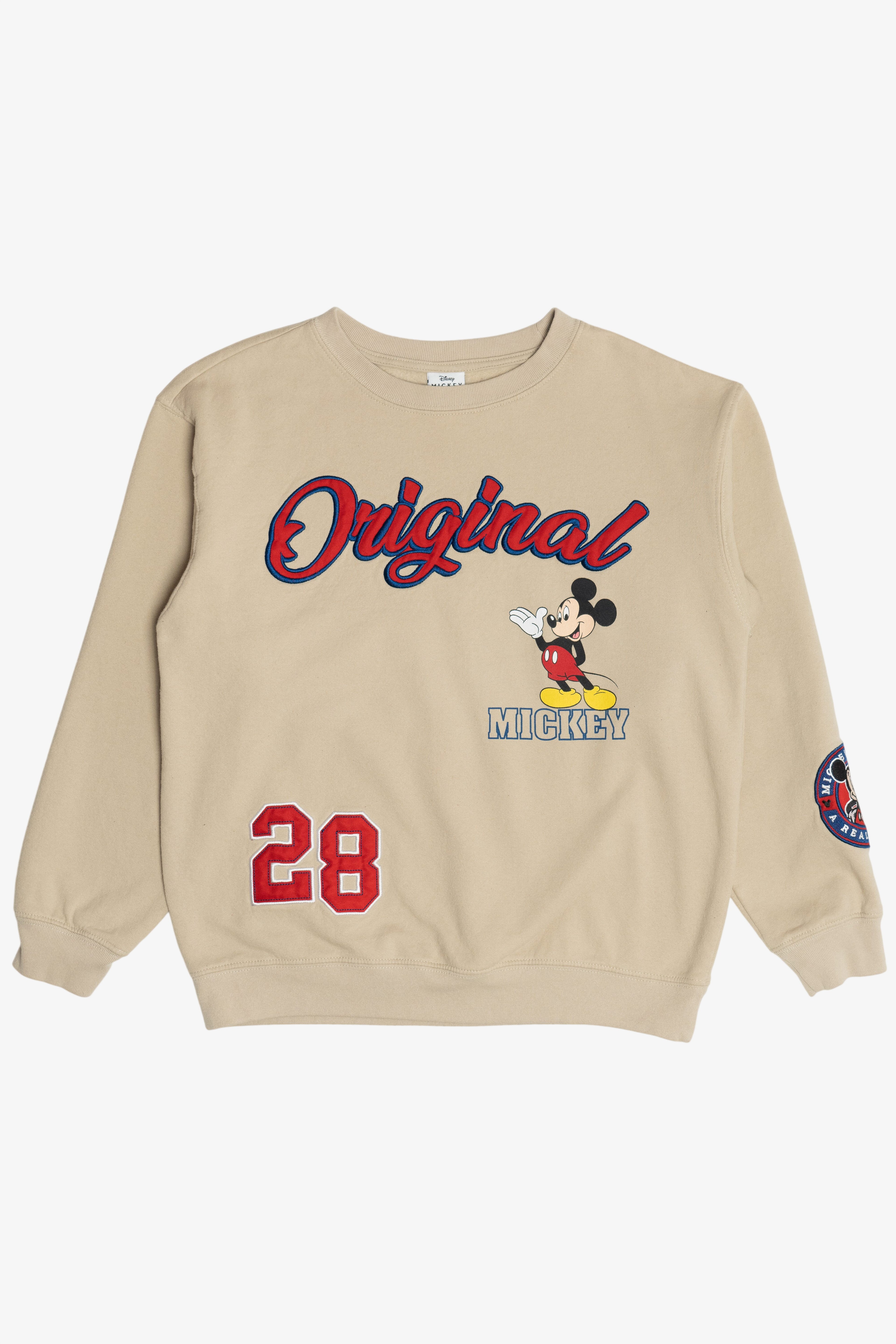 "Original" Mickey Mouse Embroidered Patches Disney Sweatshirt (2010s)