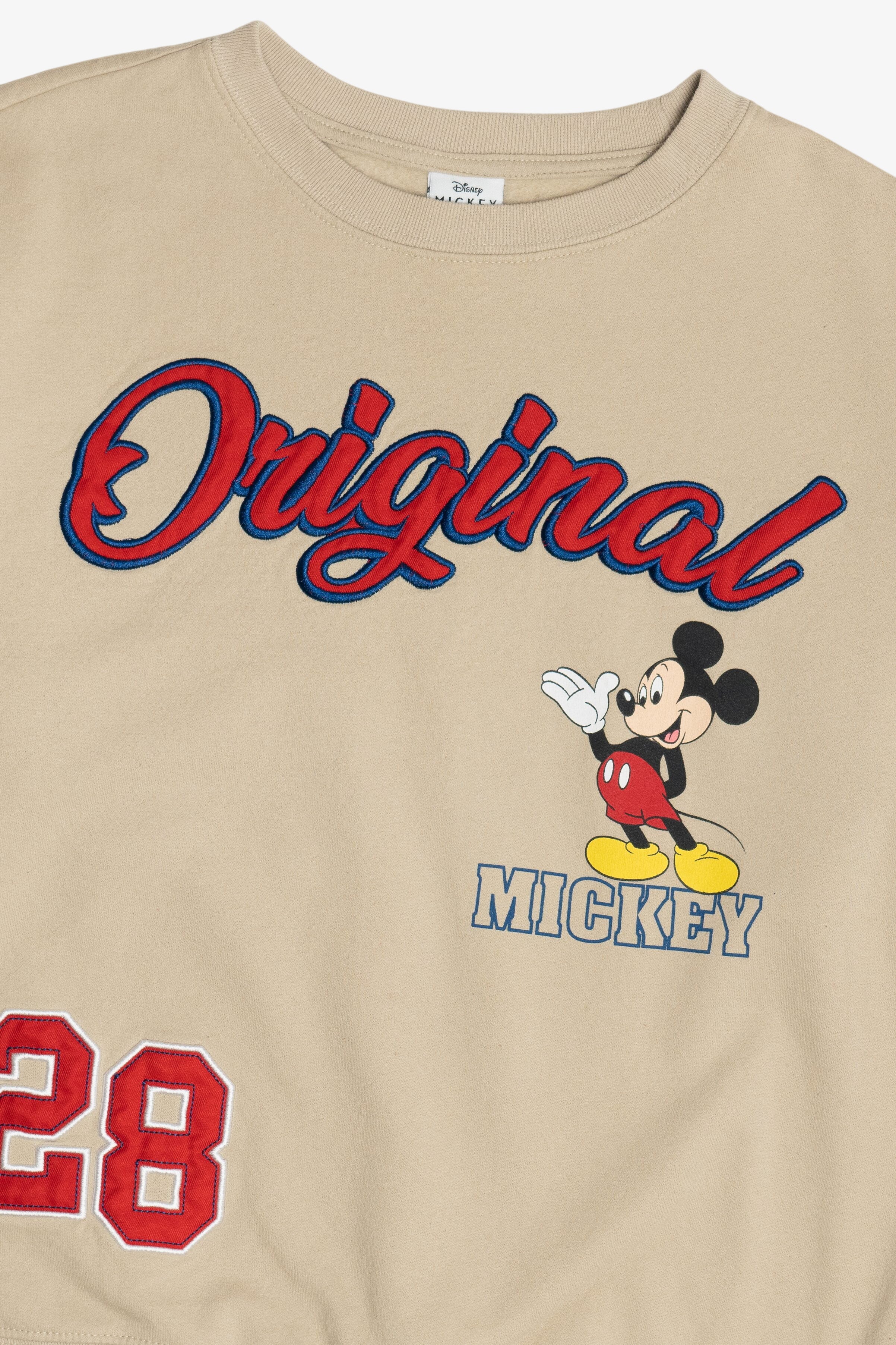 "Original" Mickey Mouse Embroidered Patches Disney Sweatshirt (2010s)