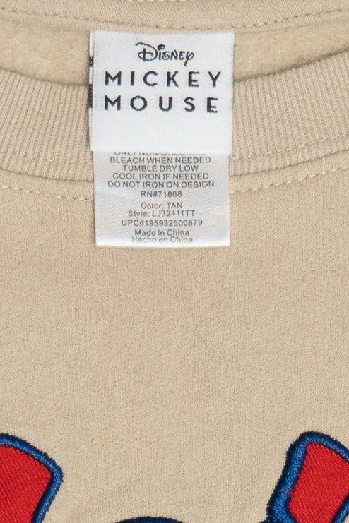 "Original" Mickey Mouse Embroidered Patches Disney Sweatshirt (2010s)