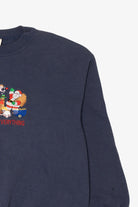 Vintage Navy Blue "Happy Everything" Holidays Sweatshirt (1990s)