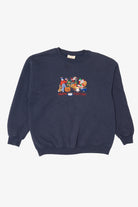 Vintage Navy Blue "Happy Everything" Holidays Sweatshirt (1990s)