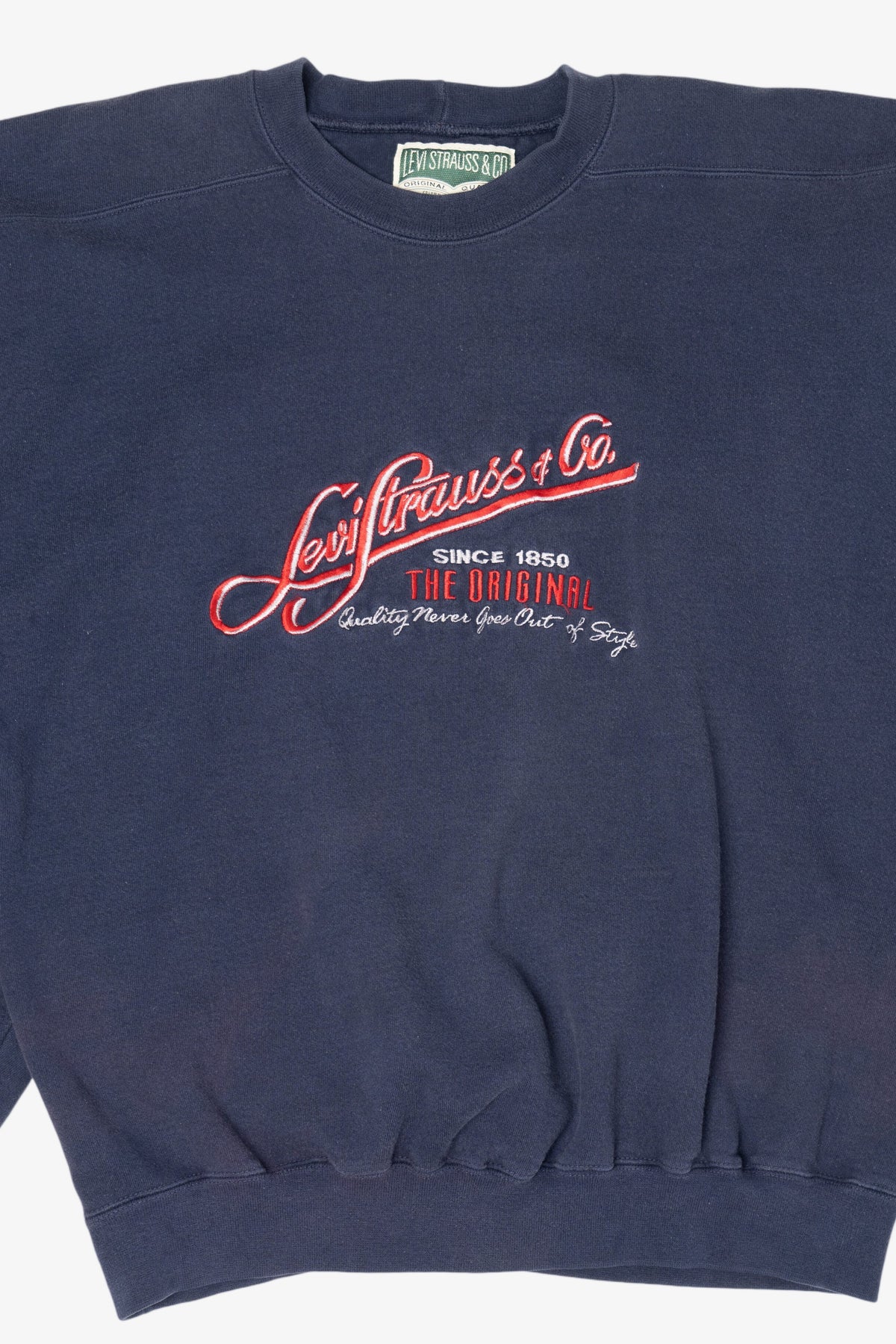 Vintage Navy Blue Levi Strauss & Co. Sweatshirt (1990s)