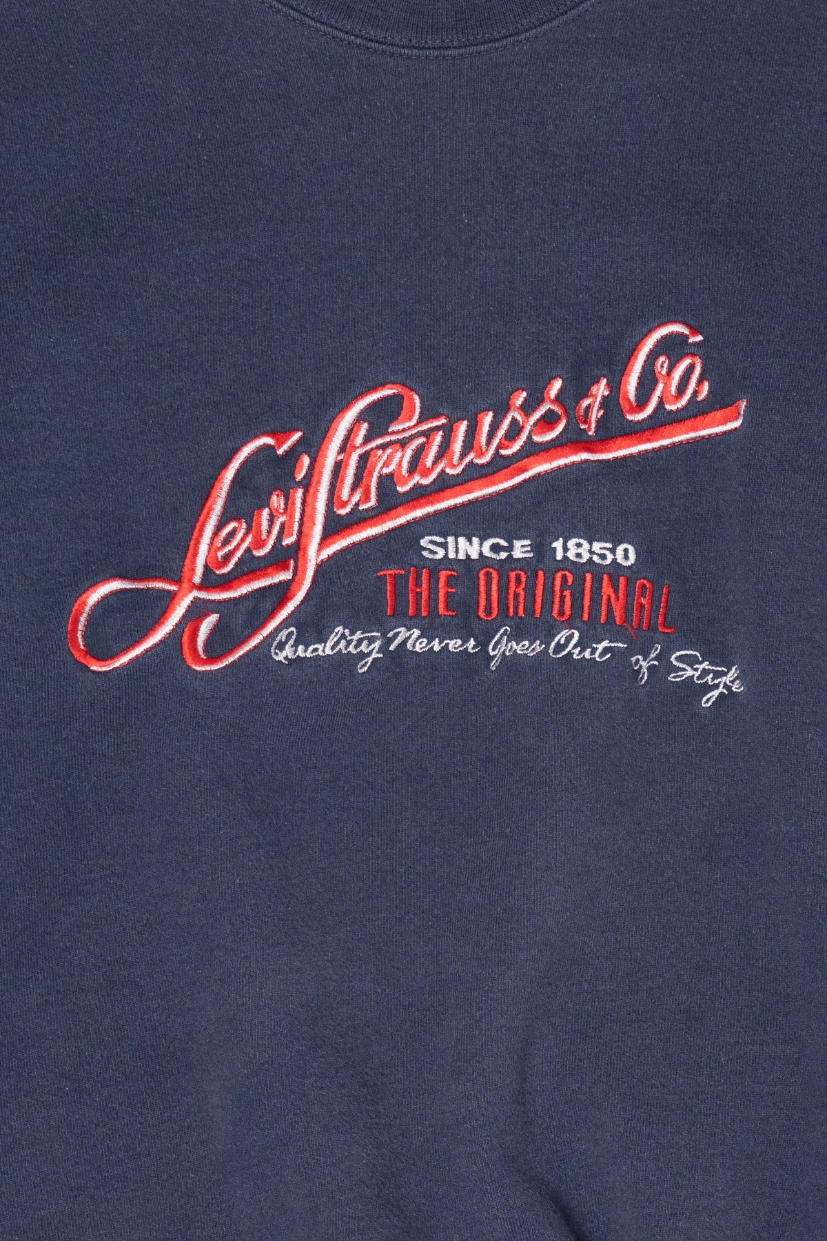 Vintage Navy Blue Levi Strauss & Co. Sweatshirt (1990s)