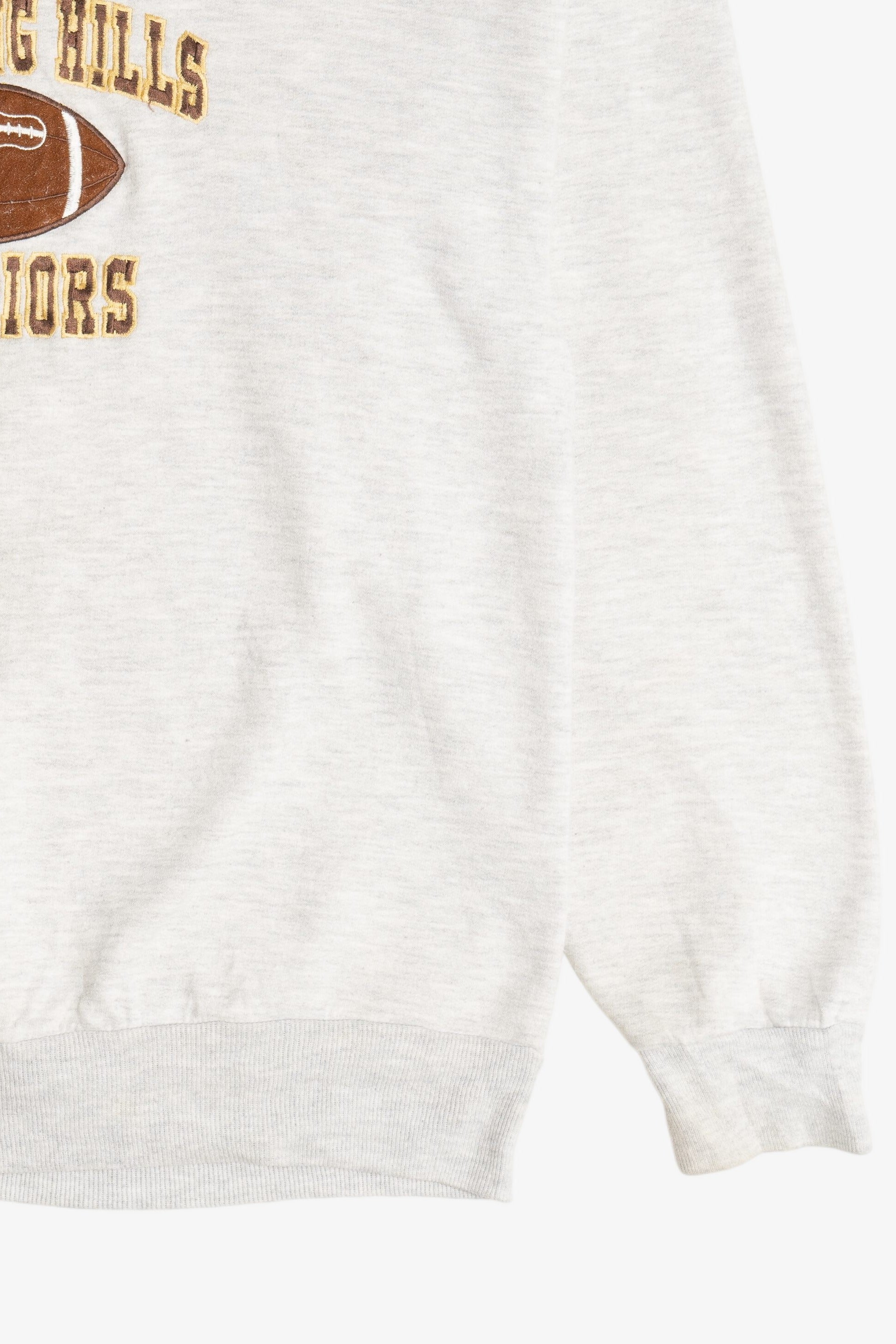 Vintage "Watchung Hills Warriors" Football Embroidered Sweatshirt (1990s)