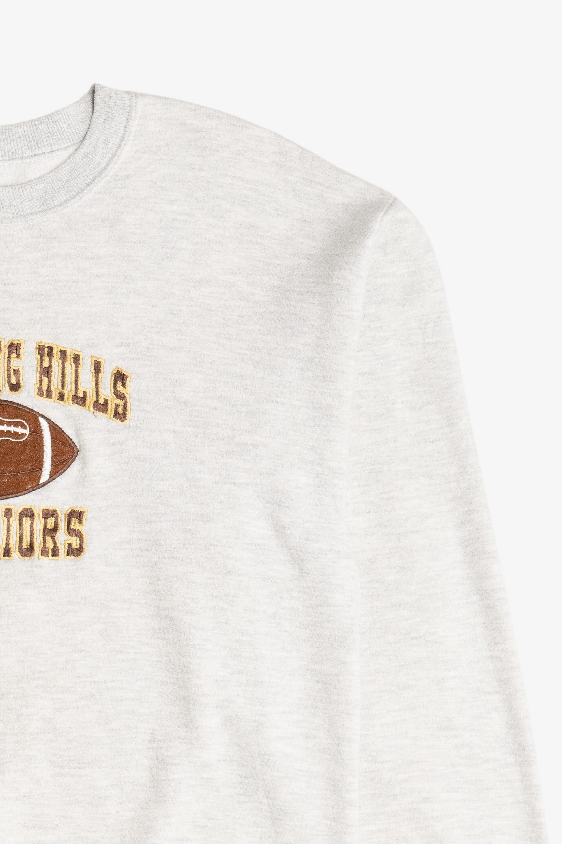 Vintage "Watchung Hills Warriors" Football Embroidered Sweatshirt (1990s)