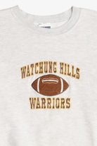 Vintage "Watchung Hills Warriors" Football Embroidered Sweatshirt (1990s)