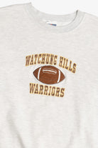 Vintage "Watchung Hills Warriors" Football Embroidered Sweatshirt (1990s)