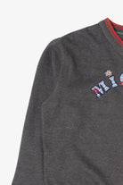 Vintage Dark Gray Embroidered Mickey Disney Sweatshirt (1990s)