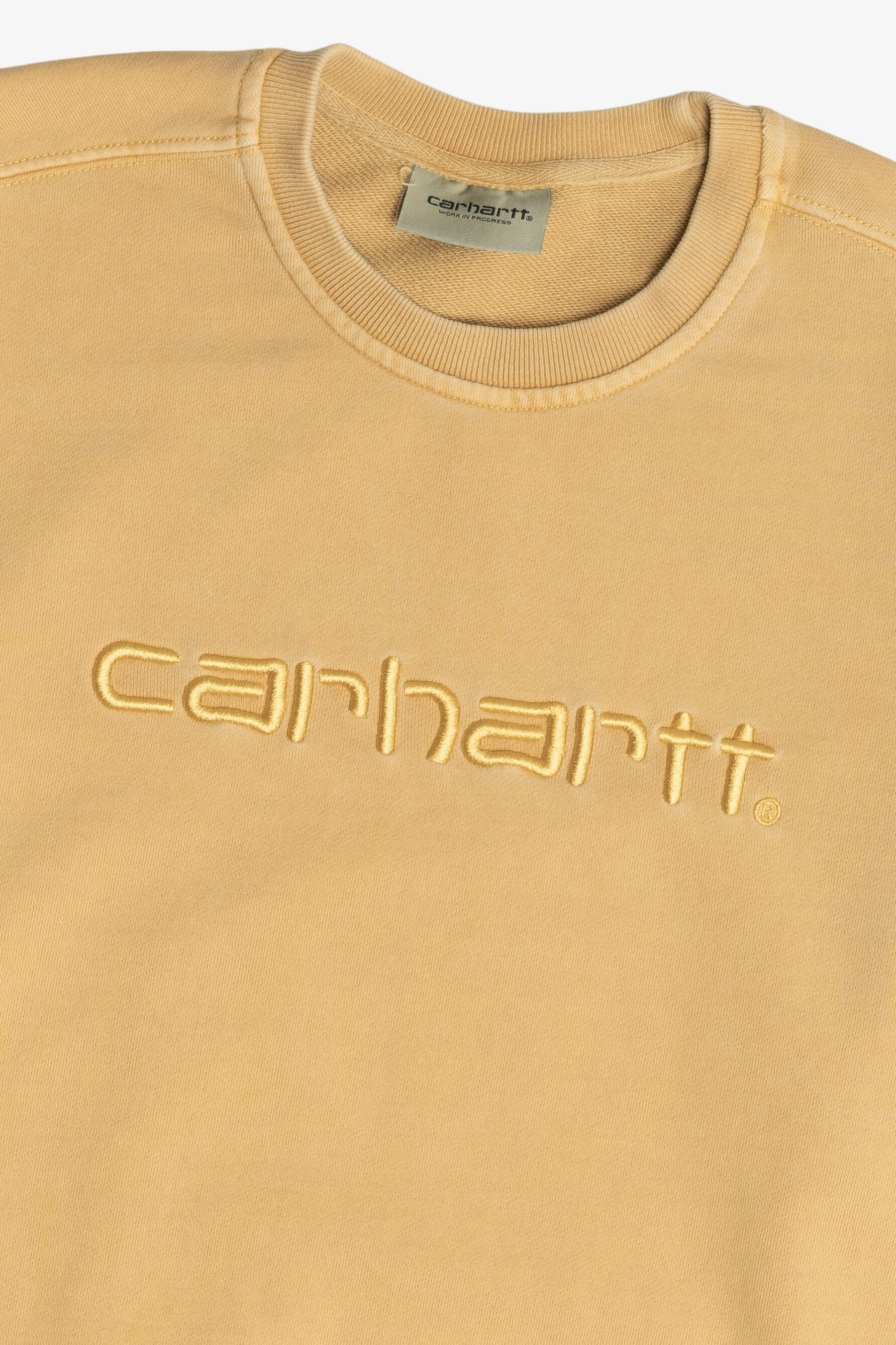 Distressed Carhartt Embroidered Sweatshirt (2020s)