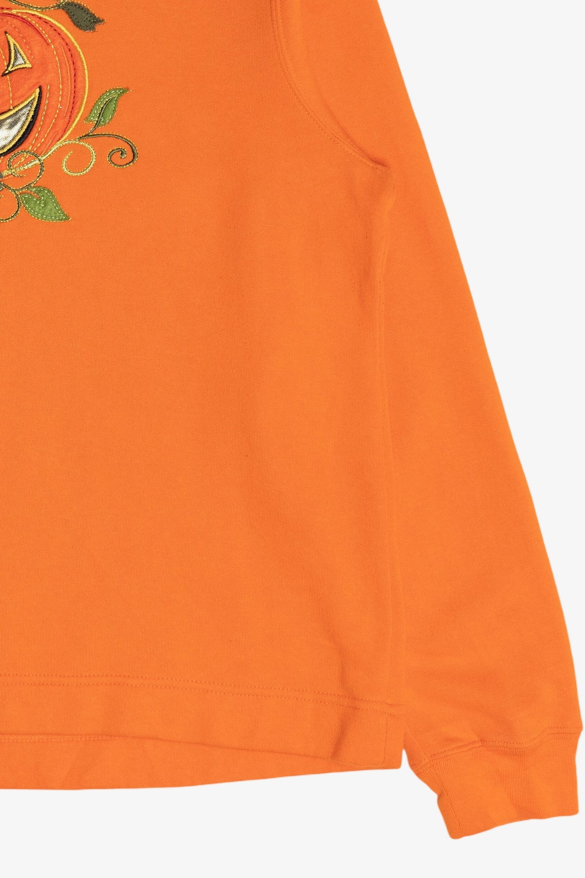 Vintage Halloween Pumpkin Embroidered Sweatshirt (1990s)