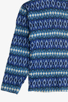 Vintage Square Neckline Fair Isle Sweater (1980s)