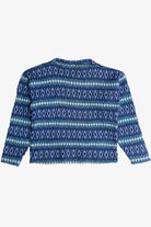 Vintage Square Neckline Fair Isle Sweater (1980s)