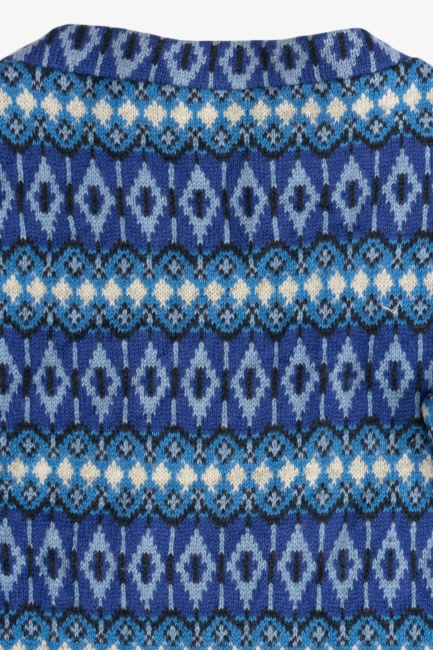 Vintage Square Neckline Fair Isle Sweater (1980s)