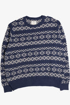 Dark Blue Fair Isle Sweater 1003