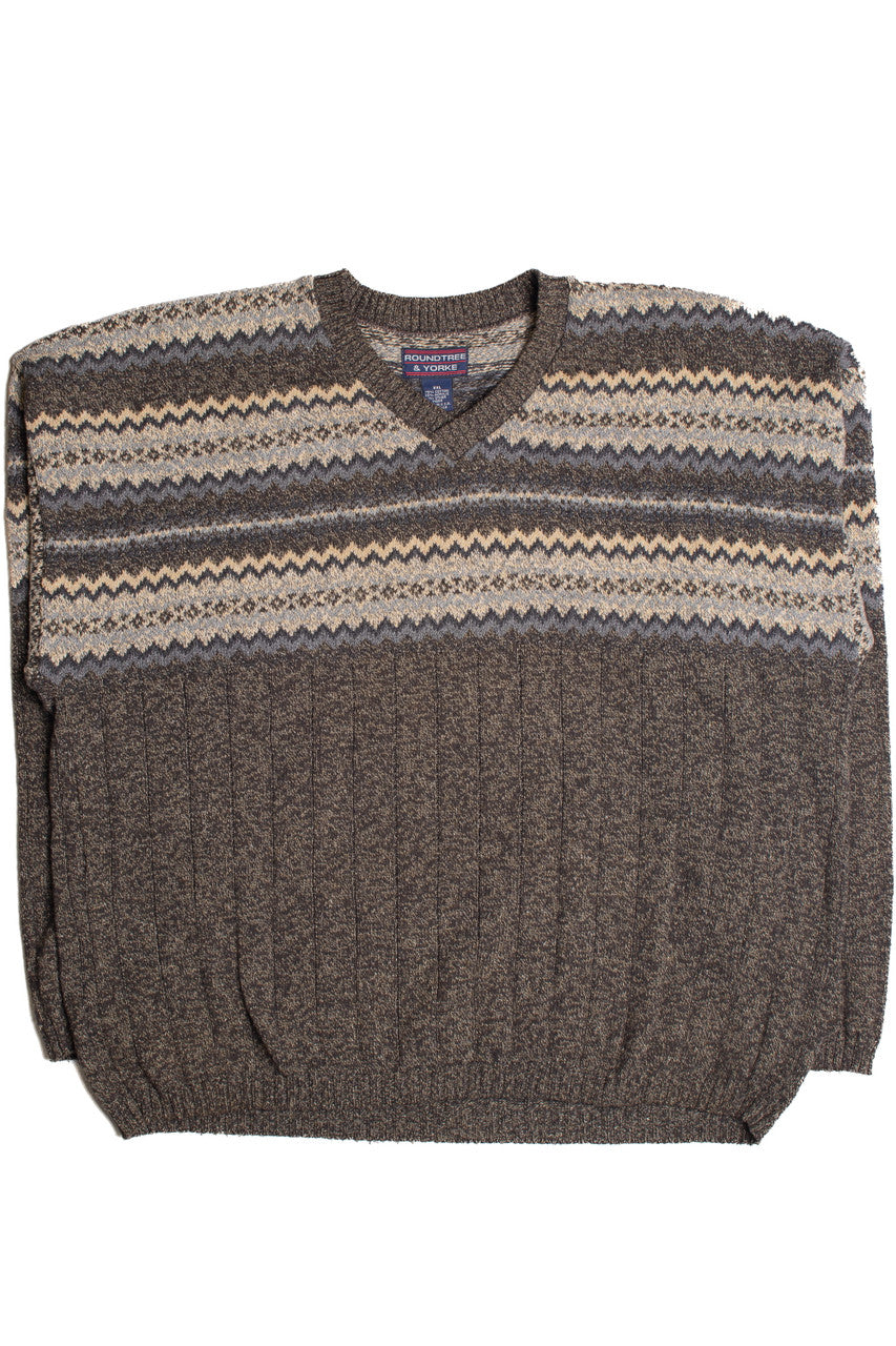 Roundtree &amp; Yorke Fair Isle Sweater 1020