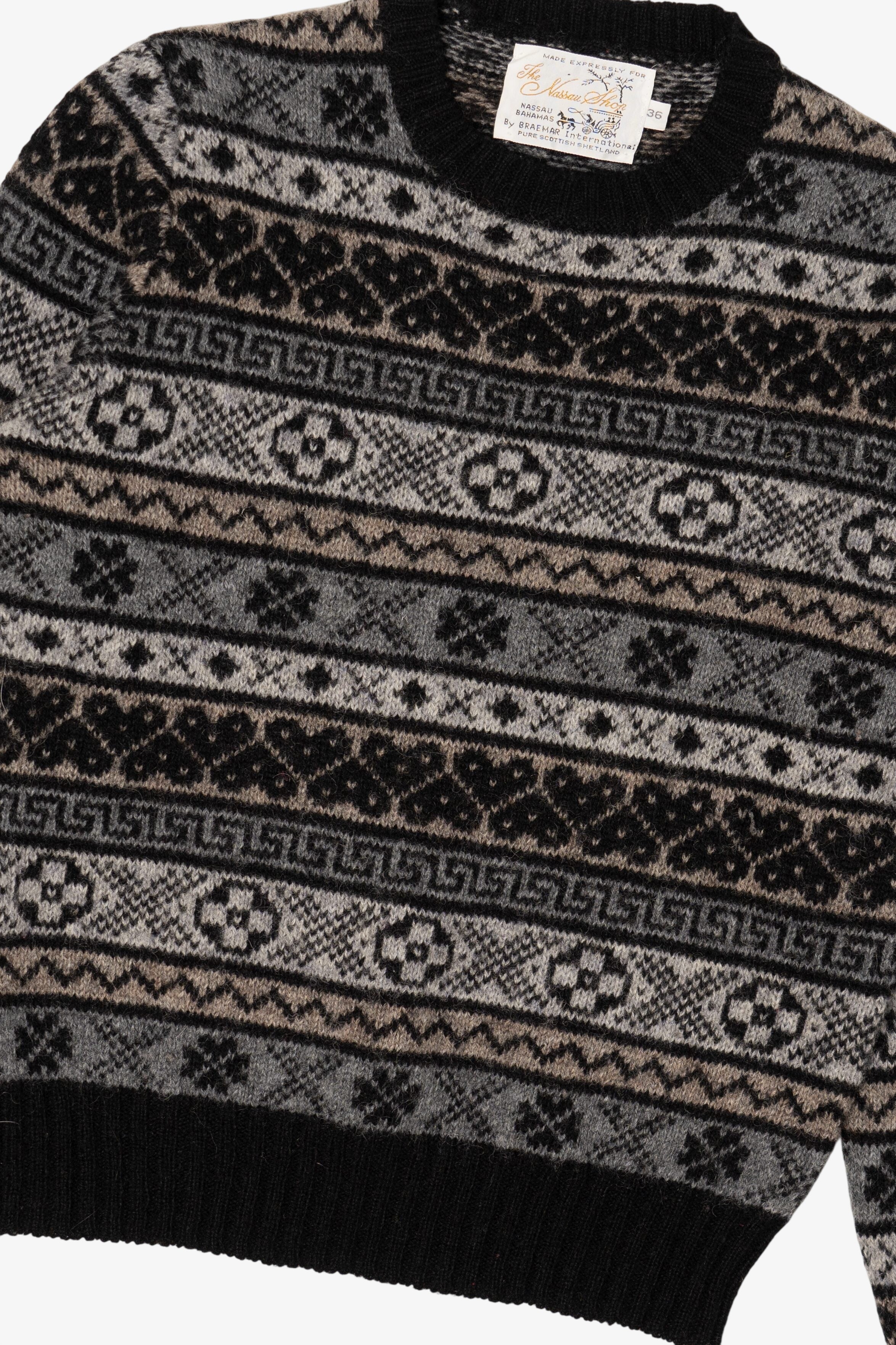 Vintage The Nassau Shop Fair Isle Sweater (1970s)