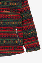 Vintage Red Southwestern Pattern Nordica Fleece Sweater (1990s)