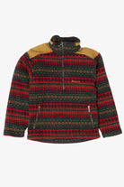 Vintage Red Southwestern Pattern Nordica Fleece Sweater (1990s)