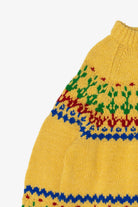 Vintage Yellow Geometric Fair Isle Sweater (1970s)