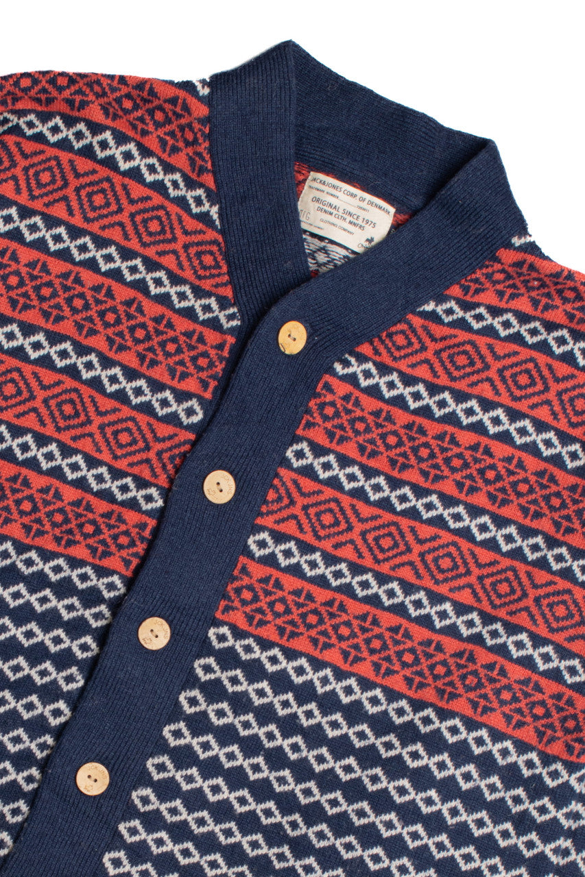 Jack &amp; Jones Fair Isle Cardigan 1042