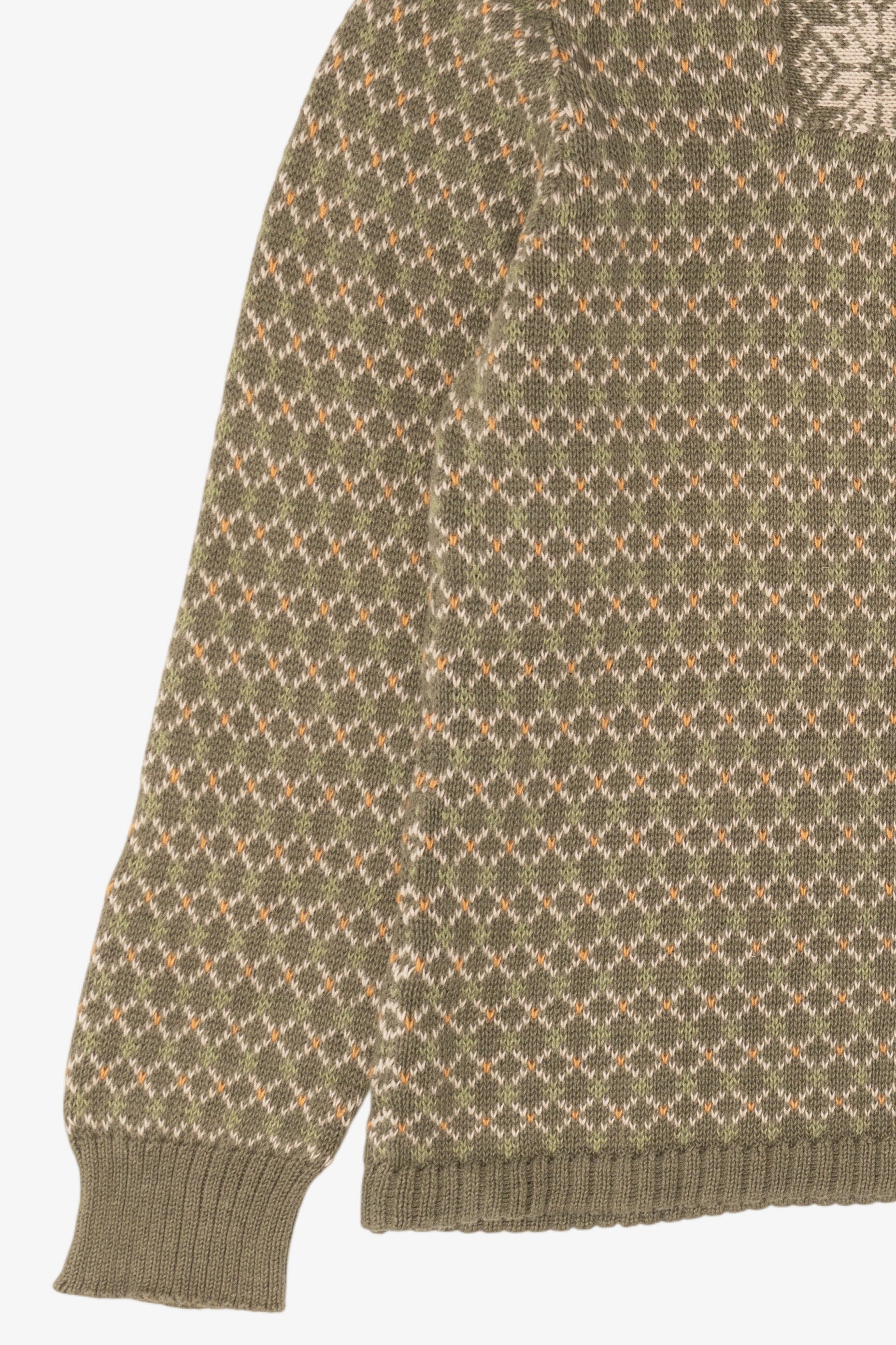 Vintage Fair Isle Woolrich Quarter Zip Sweater (2000s)