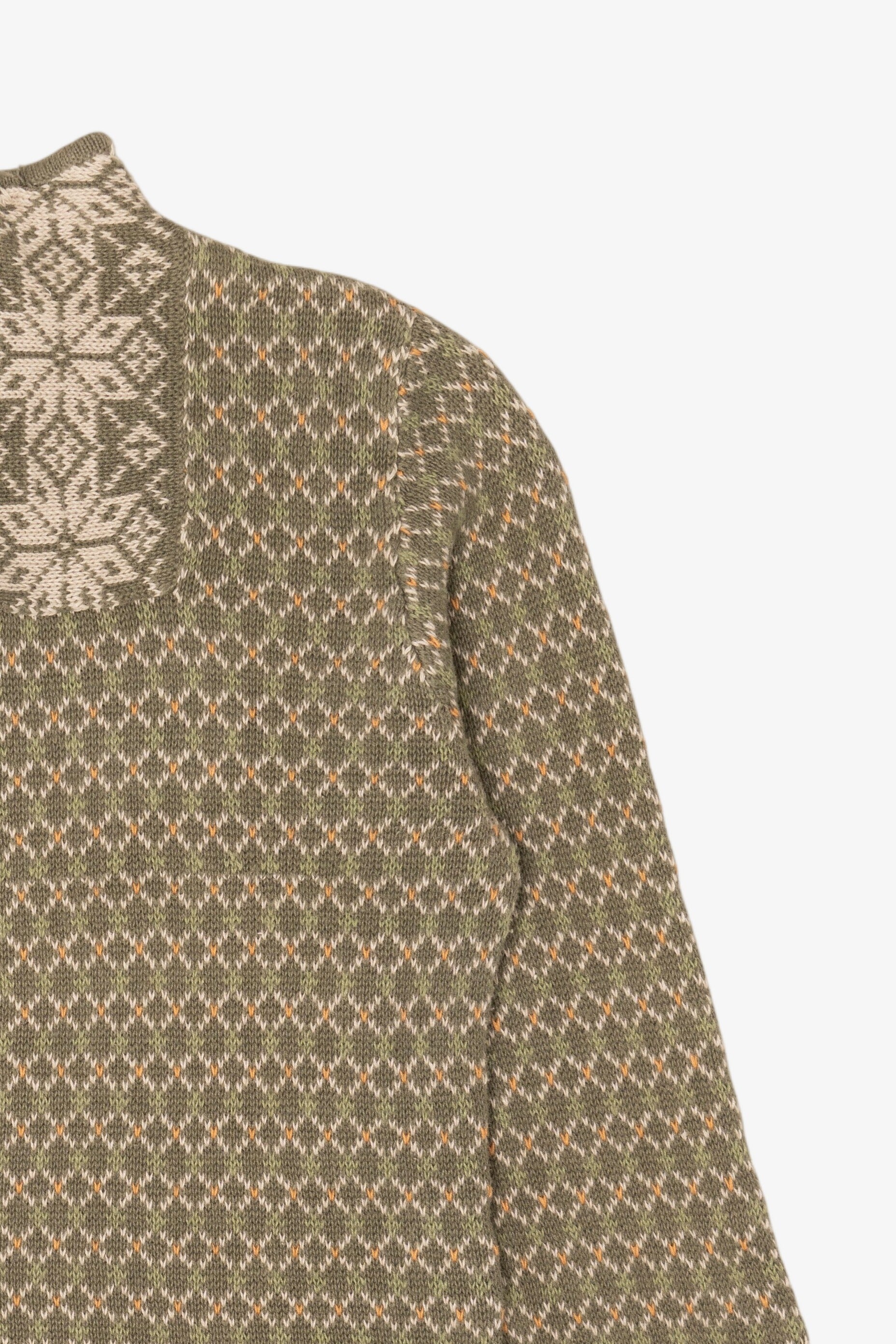 Vintage Fair Isle Woolrich Quarter Zip Sweater (2000s)
