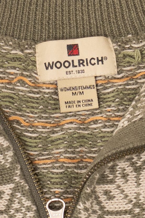 Vintage Fair Isle Woolrich Quarter Zip Sweater (2000s)