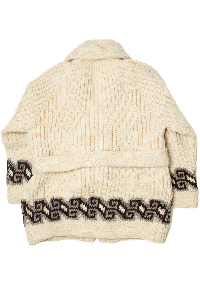 Vintage Southwestern Robe Tie Sweater