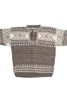 Yeti Wooden Button Fair Isle Sweater
