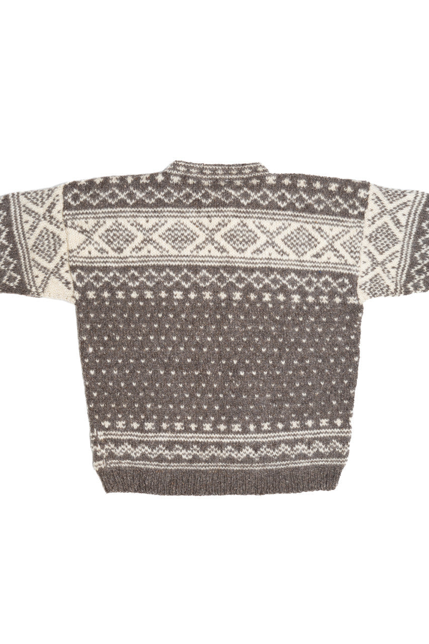 Yeti Wooden Button Fair Isle Sweater