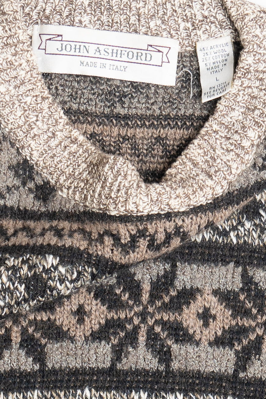 Vintage John Ashford Fair Isle Sweater 1078