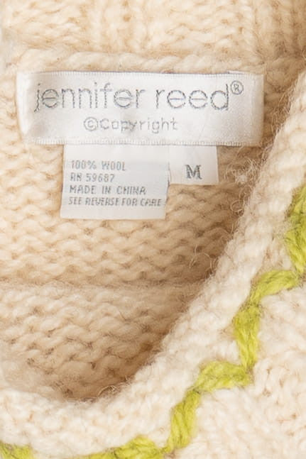 Vintage Snowflake Jennifer Reed Fair Isle Sweater