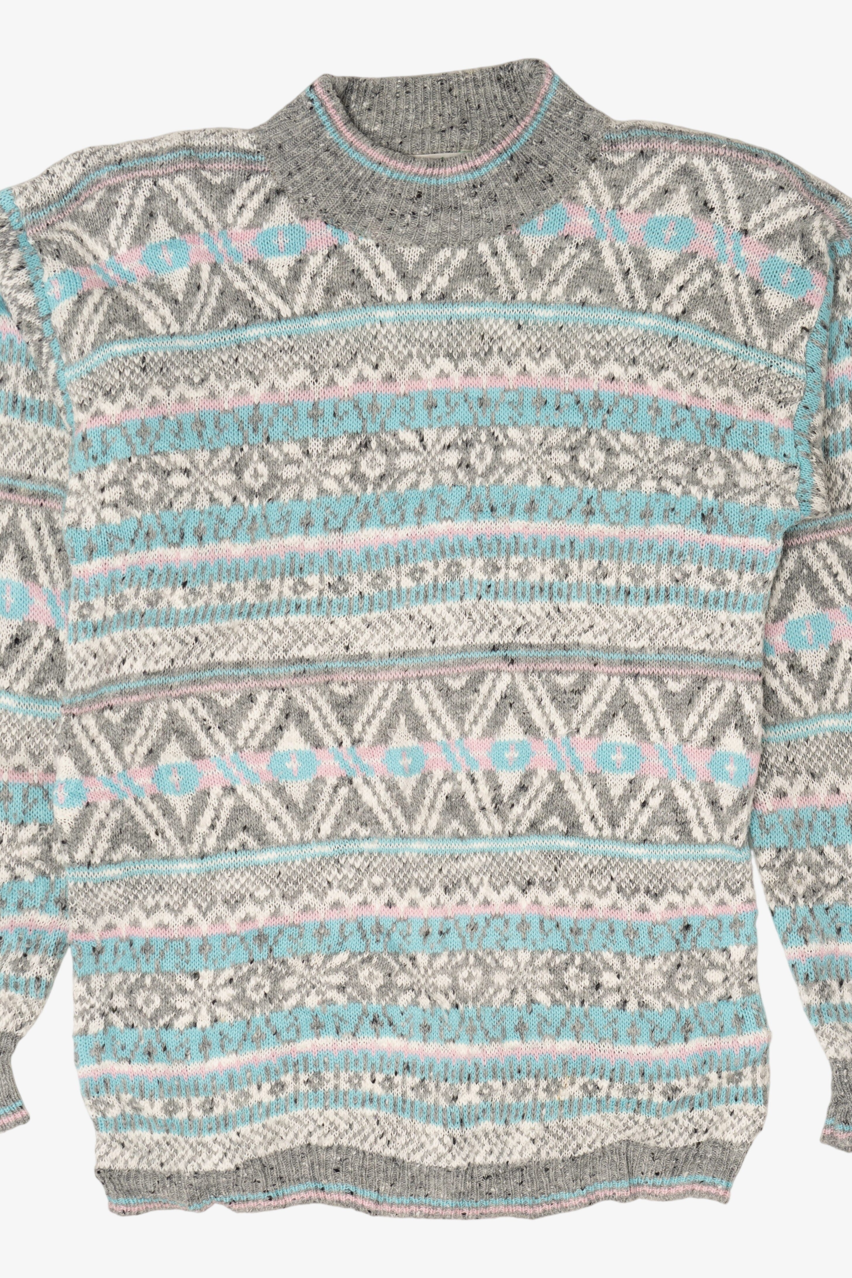 Vintage Cristina Pastel Fair Isle Sweater (1980s)