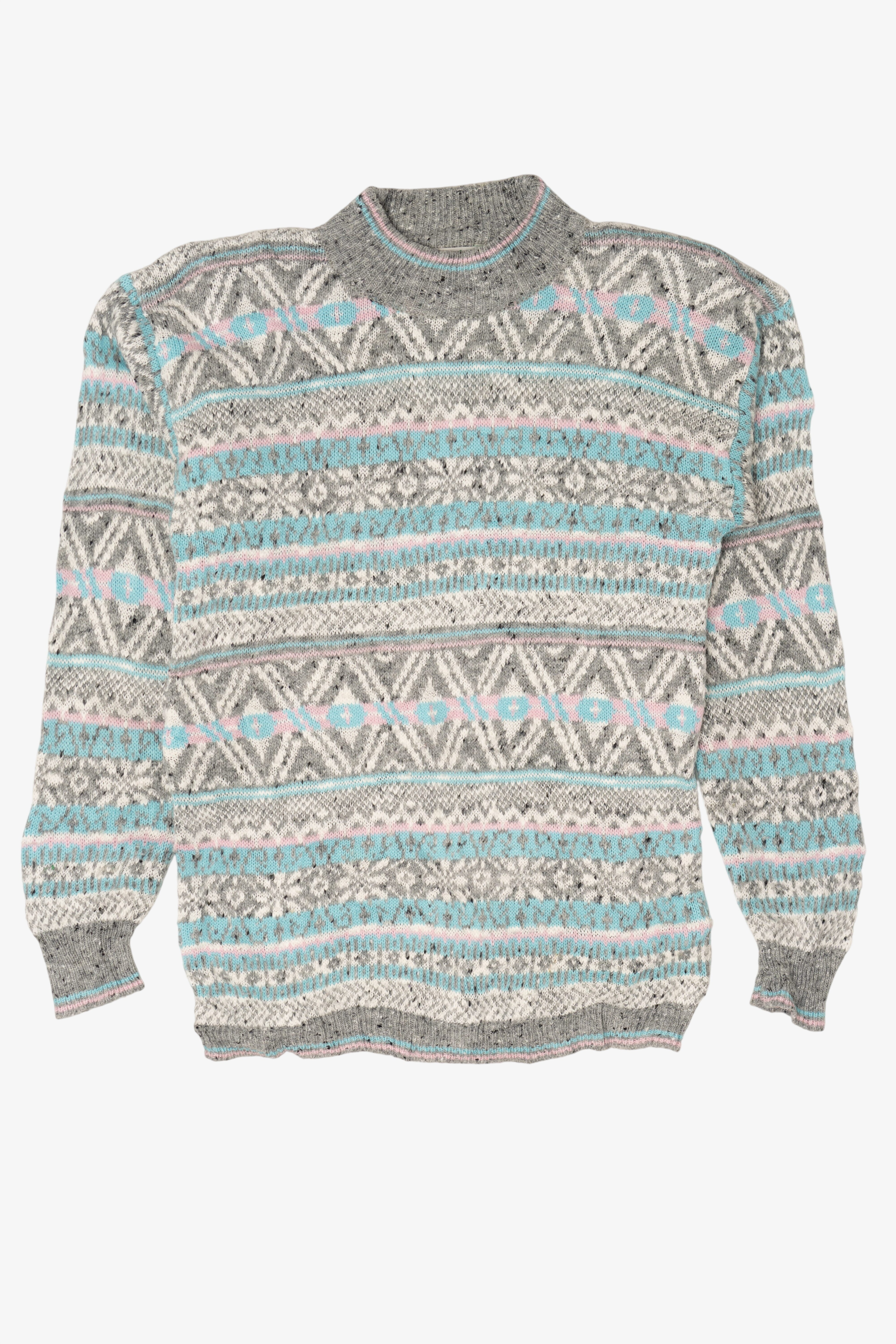 Vintage Cristina Pastel Fair Isle Sweater (1980s)