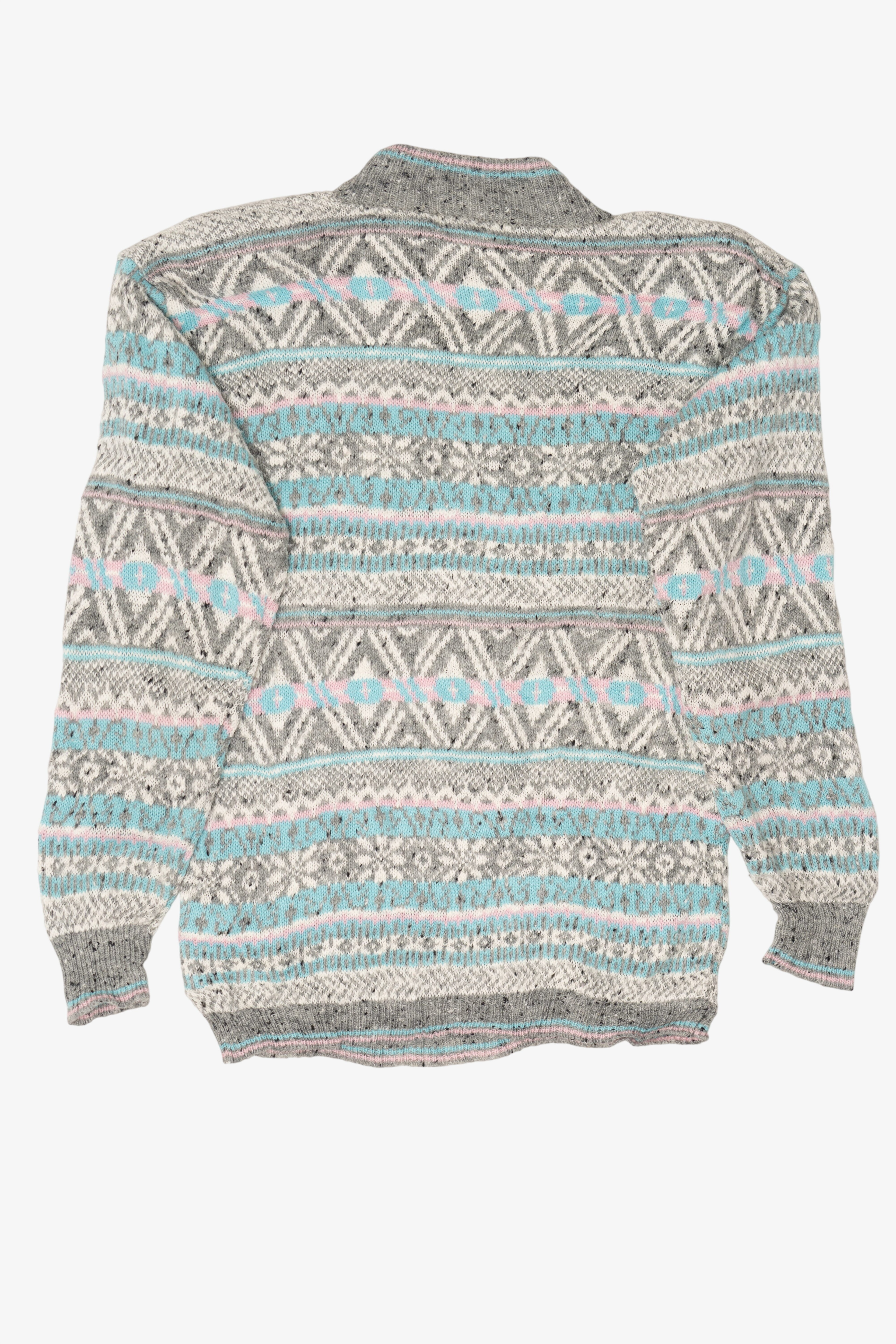 Vintage Cristina Pastel Fair Isle Sweater (1980s)