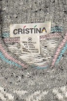 Vintage Cristina Pastel Fair Isle Sweater (1980s)